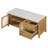 Trexm Vintage Shoe Storage Bench With Cushion And Drawers - Ideal Entryway Organizer