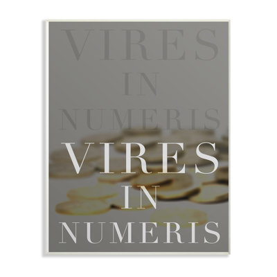 " Bitcoin Vires in Numeric " Textual Art Print