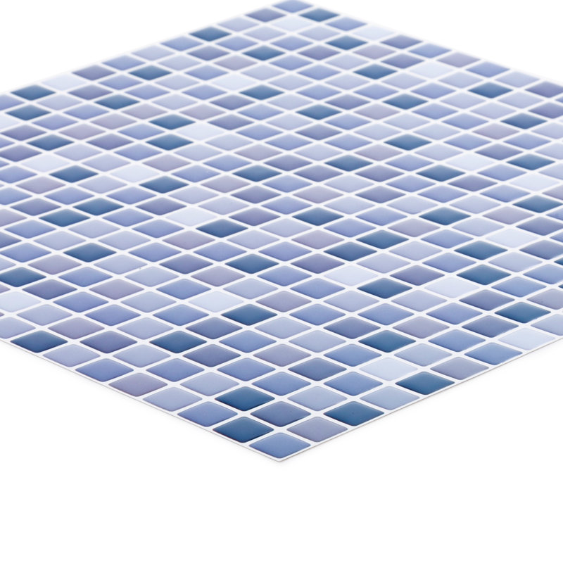 10'' W x 10'' L PVC Peel and Stick Mosaic Tile