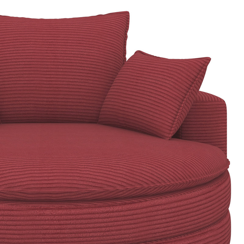 Fauteuil demi-tonneau Boneless, Red