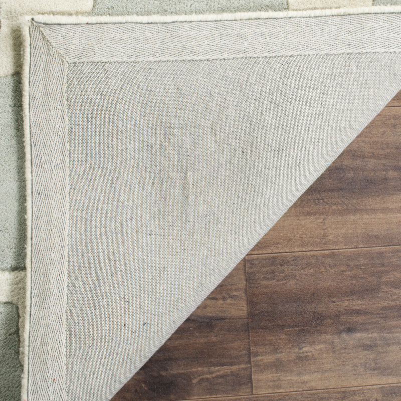 Vick Geometric Wool Hand Woven Area Rug, Rectangle 152 x 244 cm