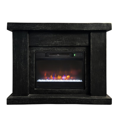 44.5"W Electric Fireplace & Mantel Package