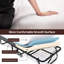Lit pliant avec matelas, lit d'invité portable sur roulettes, L 75 po x l 46 po