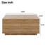 33" Mid-Century Modern Square Coffee Table With 4 Drawers For Storage, Modern Living Room Centre Table-644413301