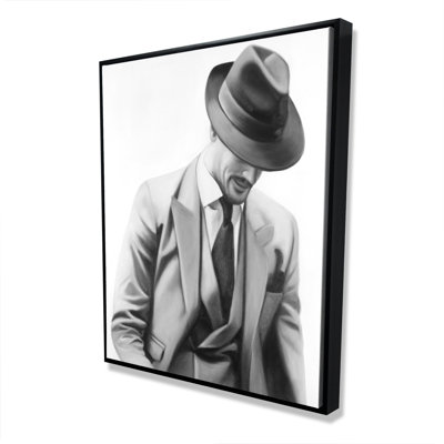Elegant businessman - Framed canvas art for man bedroom decor