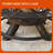 47" Wood Burning Fire Pit Outdoor Backyard Patio Fire Pit With Cooking Grill Grate - Geometric Style