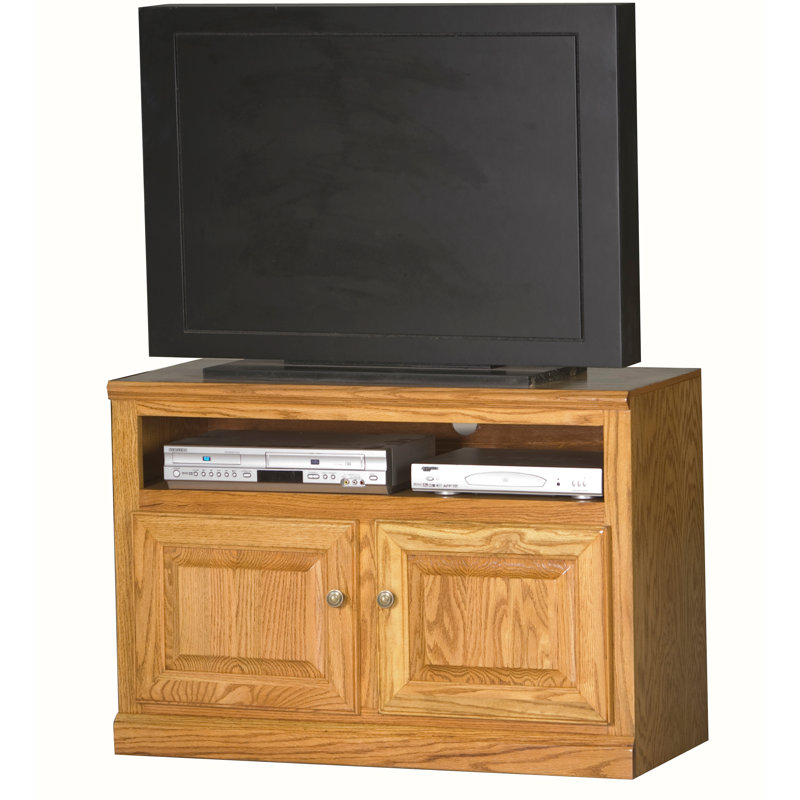 Canaan Unfinished TV Stand for TVs up to 43", Persimmon Oak