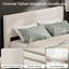 Structure de lit double avec tête de lit capitonnée à oreilles, structure de lit tapissier en velours côtelé avec 4 tiroirs de rangement-92664981-92664982