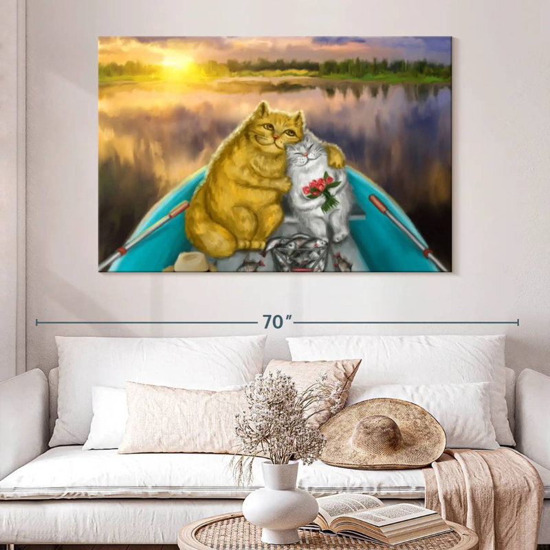 Date de pêche des chats, H 34 po x l 51 po