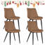 Chaises de salle à manger en similicuir 4 pièces Corrigan Studio®-1114325427