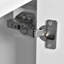 Meuble-lavabo de 20 pouces avec lavabo en céramique, porte à fermeture douce, tablette réglable et support de rangement fixé à la porte - idéal pour les petites salles de bain-2104266316