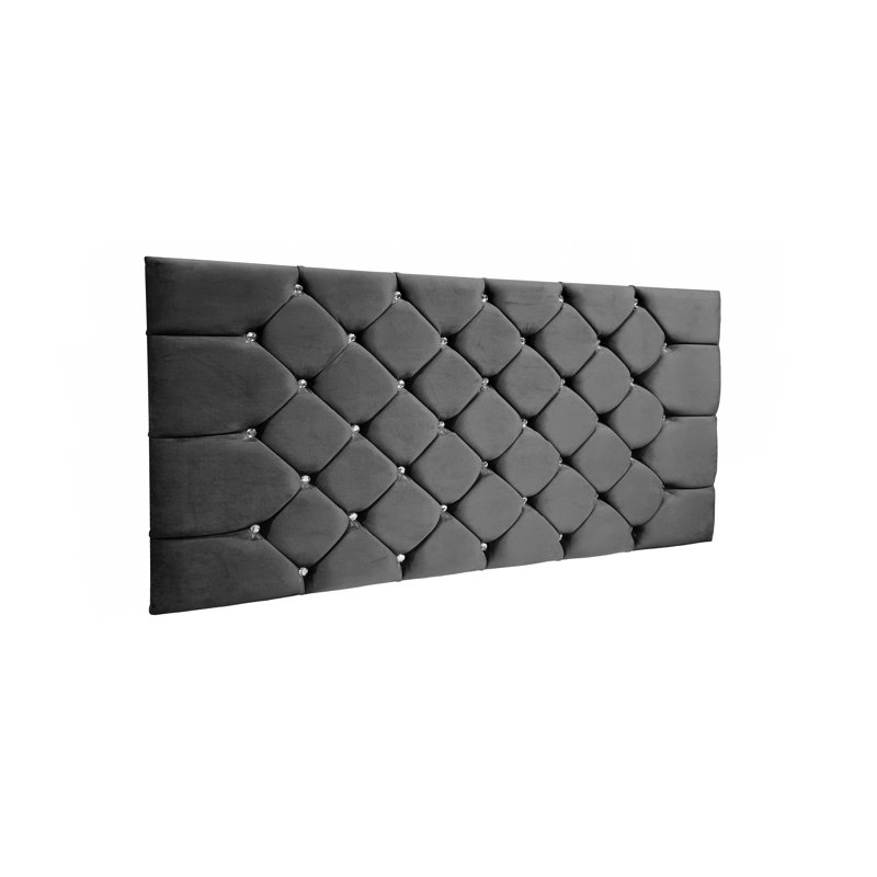 Lew Upholstered Headboard, Small Double (4'), Blue