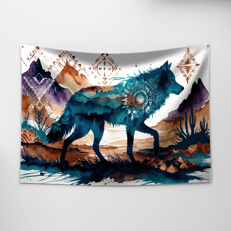 Tapisserie murale «Southwestern Animals» 55, 51 po x 60 po