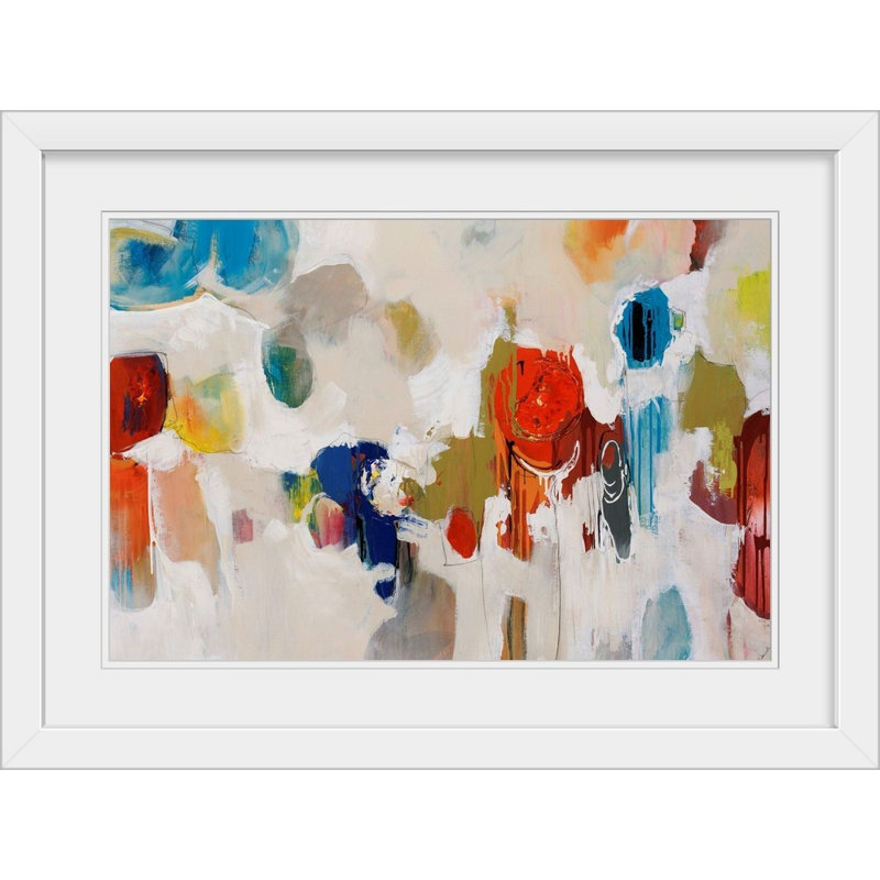 «Gum Drop», reproduction, H 24 po x l 32 po x P 1 po, Cadre blanc