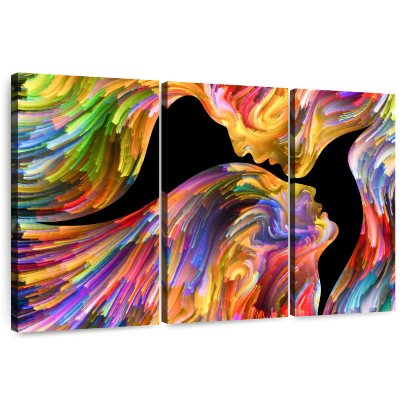Avery Abstract Affection, 48" H x 74" W