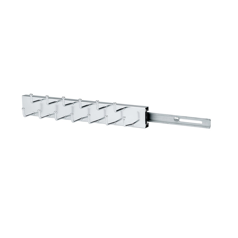 Porte-cravates, Chrome, 2.5" H x 2.5" W x 13.25" D