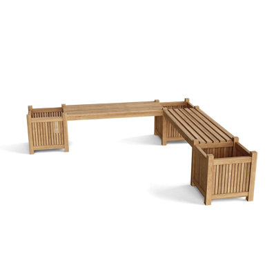 Klotilde Teak Planter Bench by Winston Porter