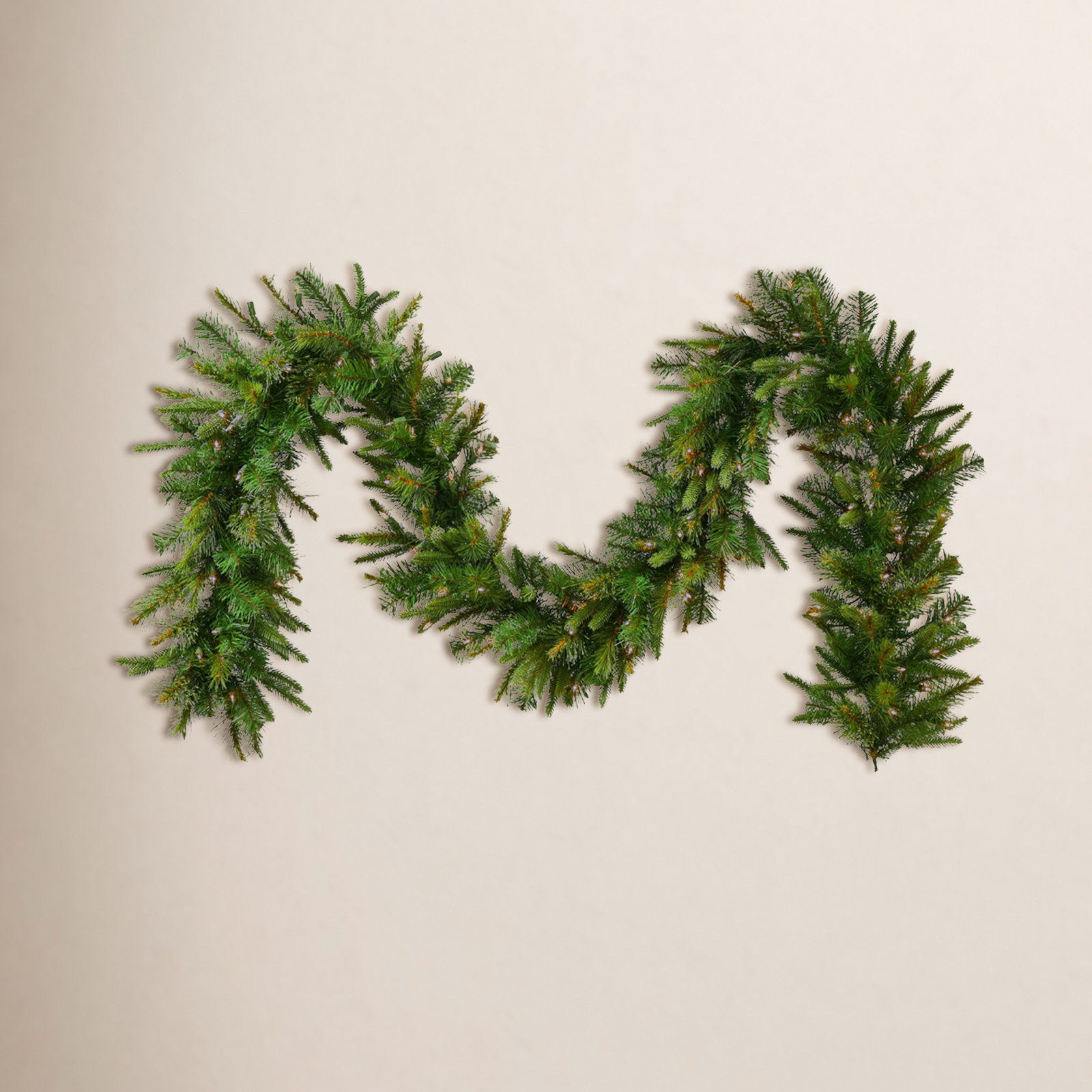 Cashmere Pine 72'' in. Lighted Faux Pine Garland