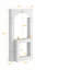 Armoire de manteau de cheminée décorative sculptée en relief l 48 po x H 86,4 po Madeleine