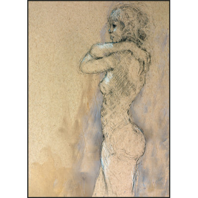 Nude 1 by Lillian August - Floater Frame Painting on Canvas