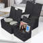 Weave 3 Piece Basket Set - Black