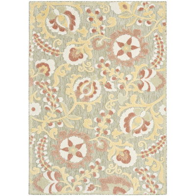 Gregori  Sage Rose Farmhouse Rug