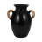 Terracotta Pottery Vase with Woven Handles - Decorative and Versatile Single Handmade Ceramic Accent Vessel for Modern or Rustic Spaces.-1454019901