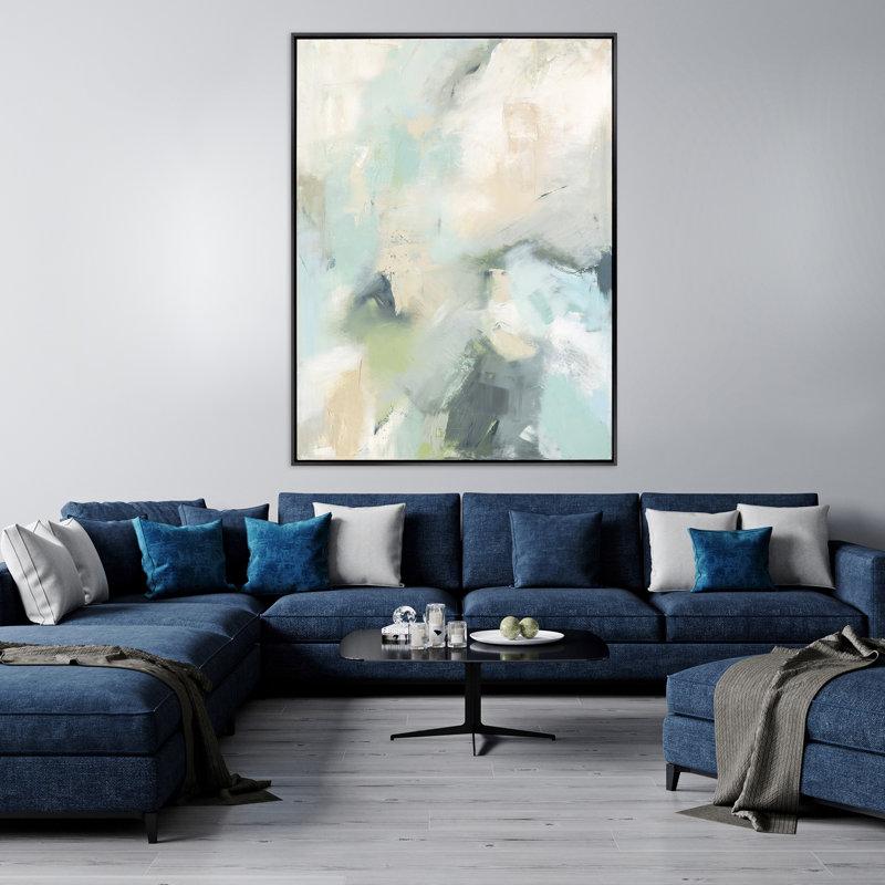 «Through It All», peinture sur toile à cadre flottant