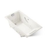 Tea-for-Two® 66" x 36" Drop-In Effervescence Whirlpool Bath with Spa/Massage Package