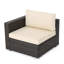 Santa Rosa - FAUTEUIL GAUCHE (MBRN + ALU)