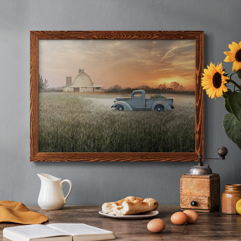 Evening Farm, reproduction d'art sur toile, Érable, H 26 po x l 38 po x P 1,5 po