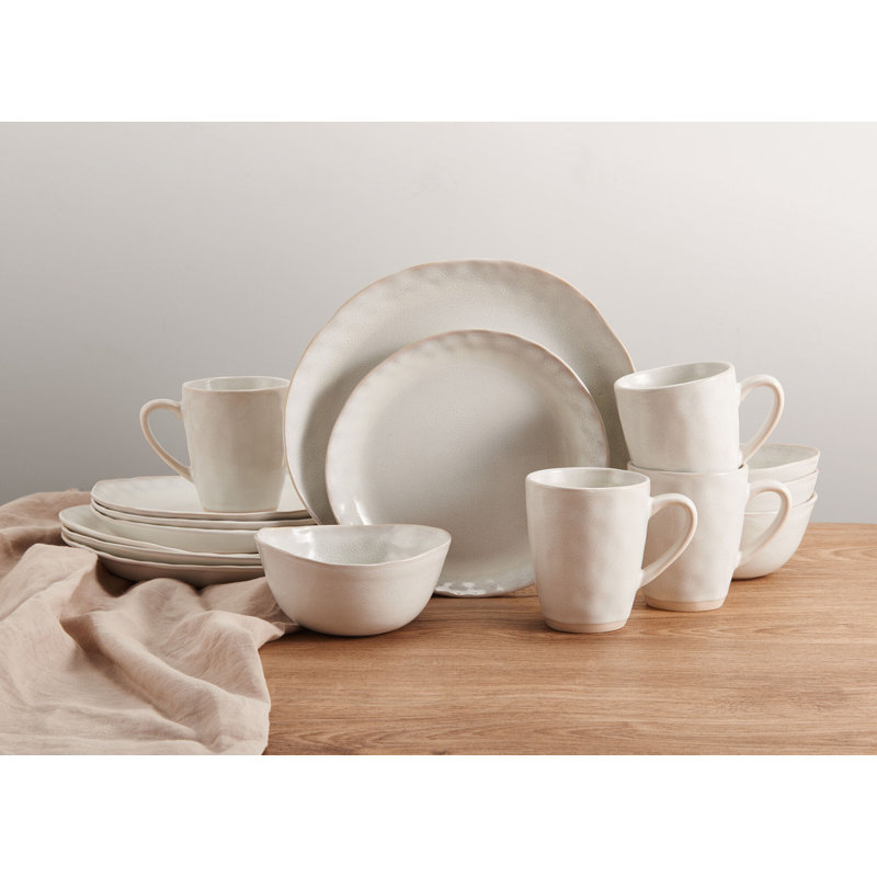 Mikasa Cora 16-Piece Stoneware Dinnerware Set, Service for 4