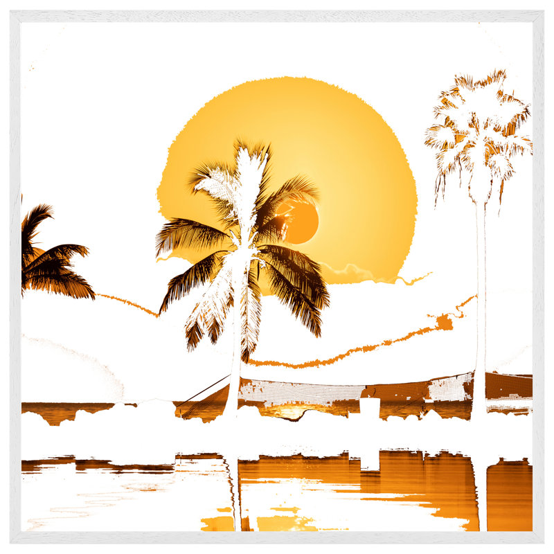 Maxville Sunset - Single Picture Frame Print, 76cm H x 76cm W x 4cm D, White Framed
