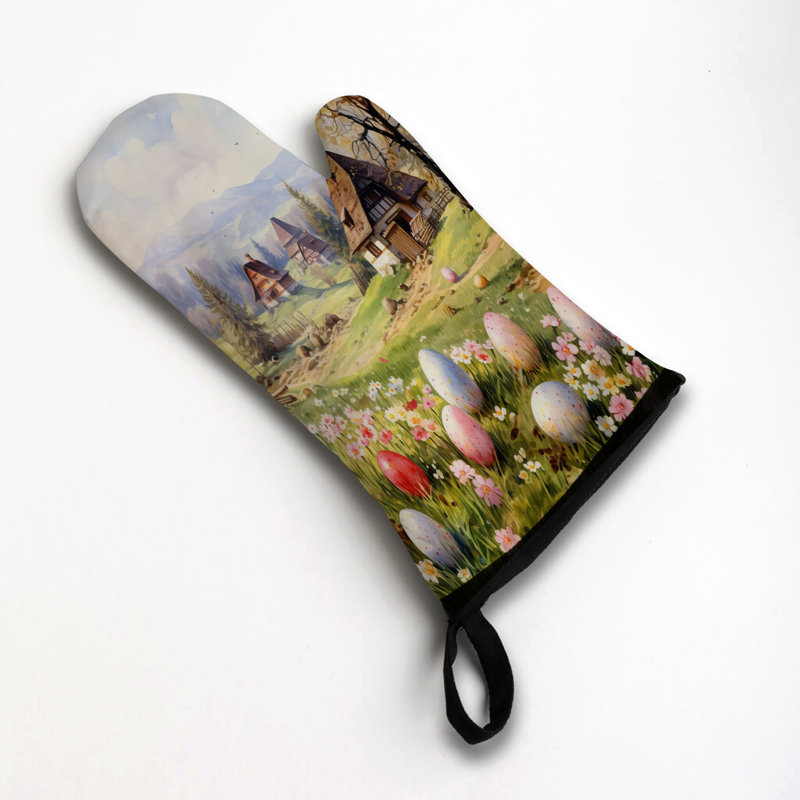 Meadow Bliss Oven Mitt Cotton Twill