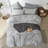 XINMIANFANG Striped Duvet Cover Set 100% Washed Cotton Linen Texture Bedding Set 3 Pcs Comforter Cover with Zipper-116484897-116484899