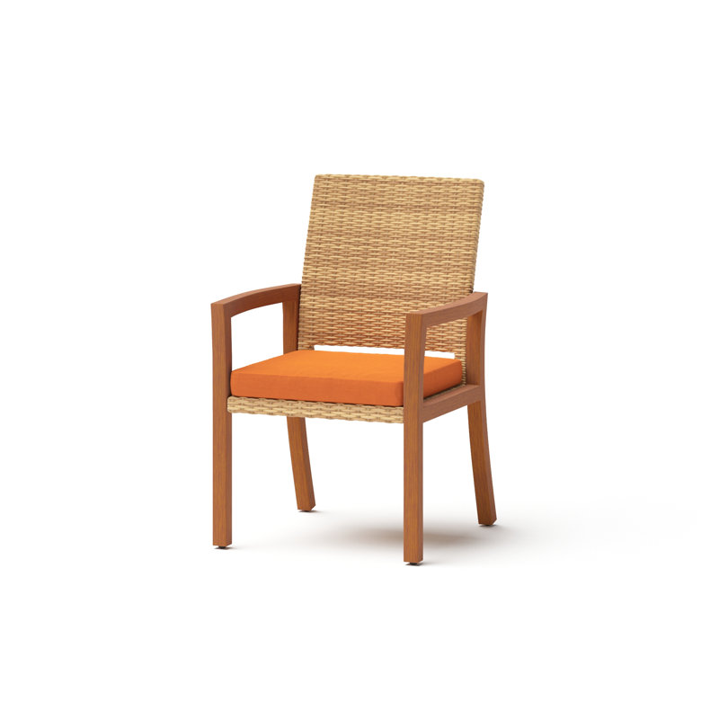 Milana 7 Piece Dining Set, Spectrum Cayenne Sunbrella® Plainweave