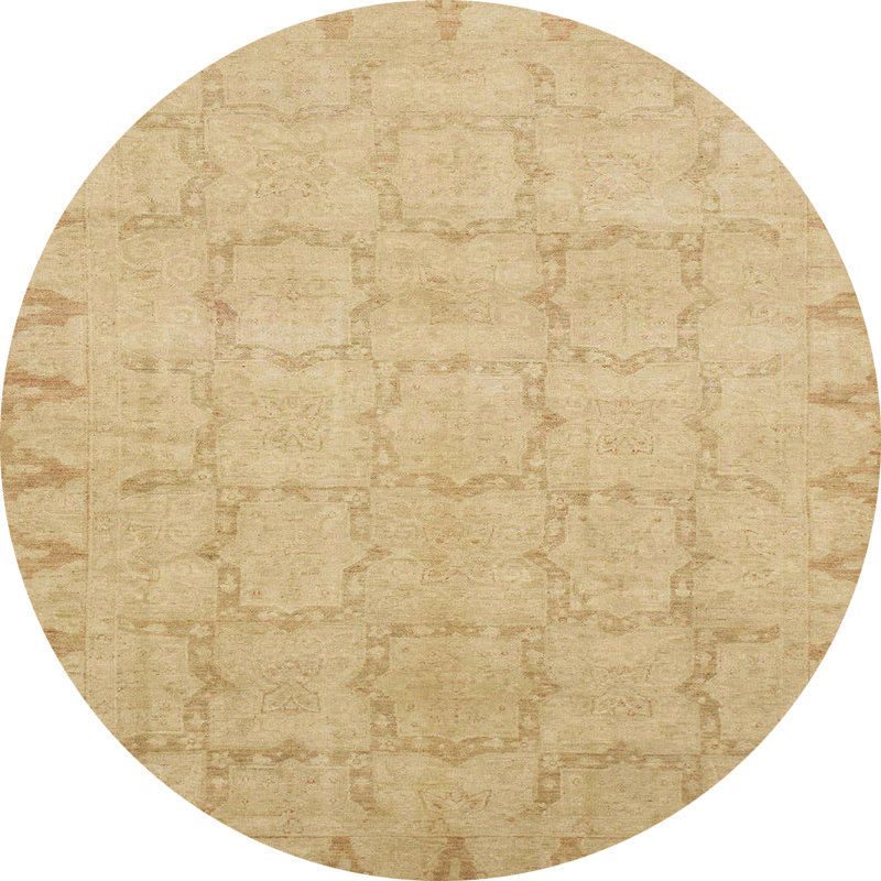 Abstract Indoor Rug, Round 6'