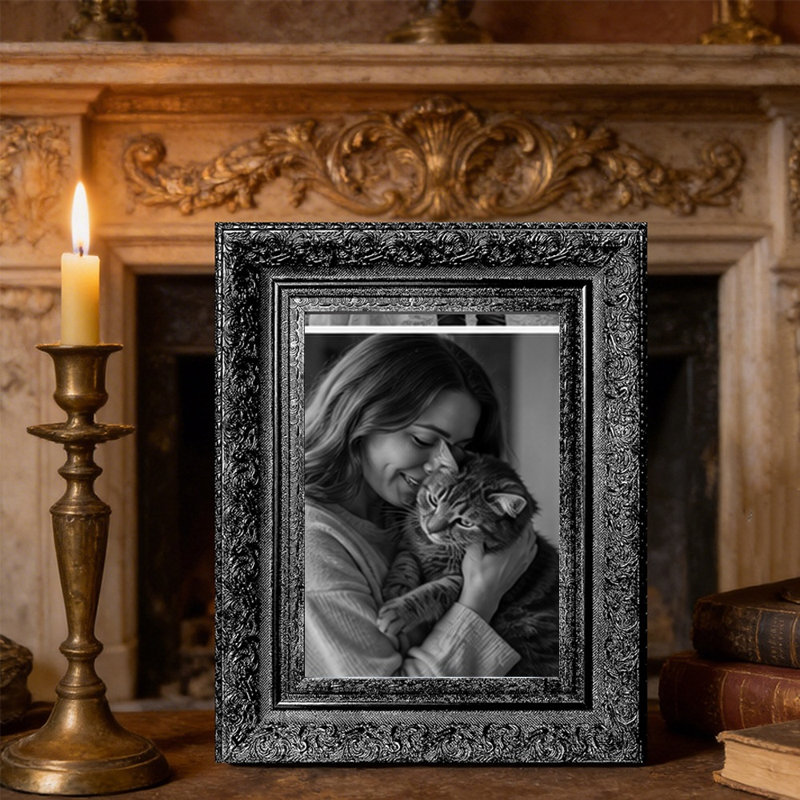 Cadre photo noir 1PC pour photos et galerie murale 5 "x 7", Noir, 1, L 5 po x H 7 po