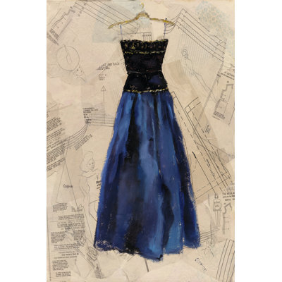 Fashion Designed I by Pamela Copeman - Wrapped Canvas Painting