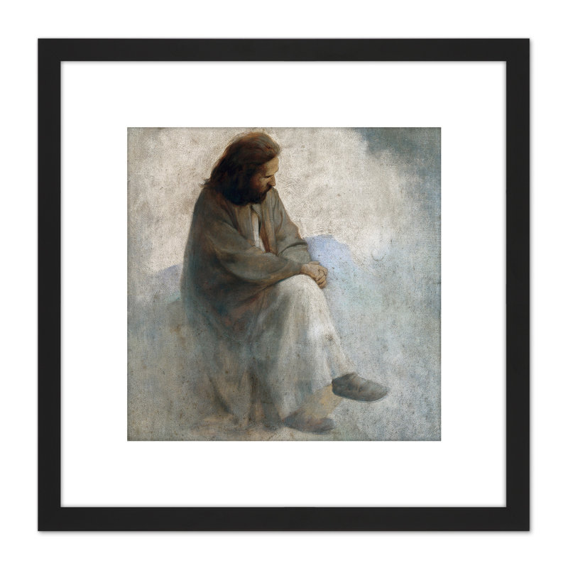 Diefenbach Self Portrait As Christ by Karl Wilhelm Diefenbach - Single Picture Frame Painting