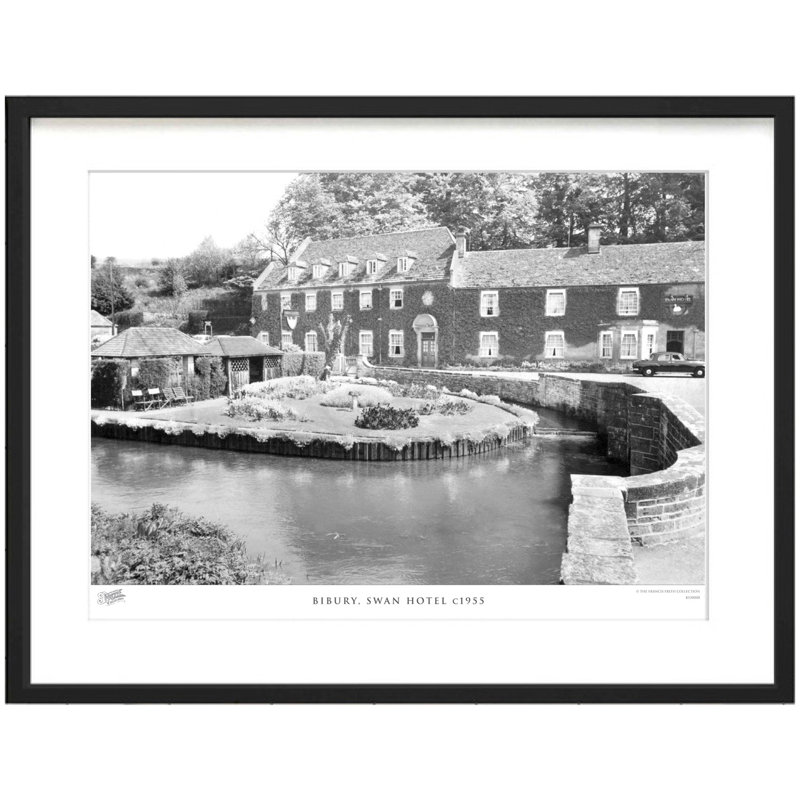 Bibury, Swan Hotel C1955 by Francis Frith - Single Picture Frame Print, 40cm H x 50cm W x 2.3cm D