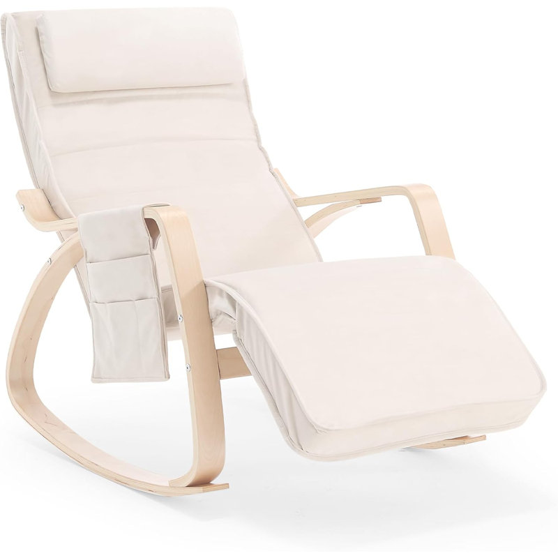 Alyaa Rocking Chair, Beige