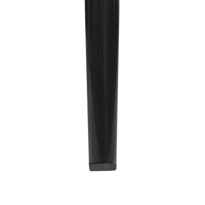Damajae 45cm H Upholstered Ladder Back Side Chair, Black