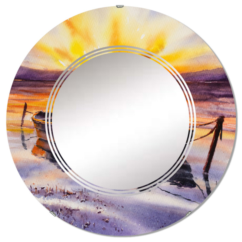 Miroir de salle de bain mural rond, 24 po x 24 po