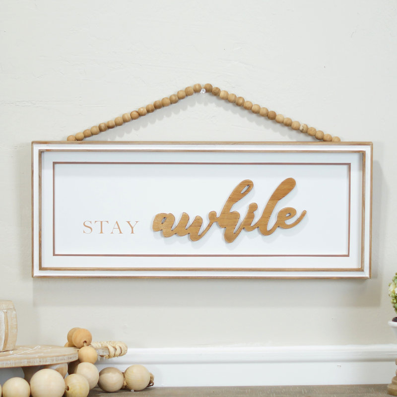 Enseigne en bois 19,5 po