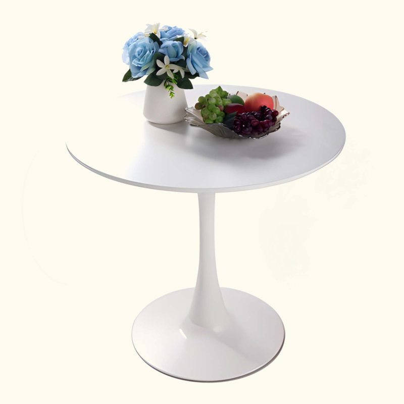 Table de salle à manger ronde 31,5 "blanche (seulement les tables, pas de chaises)