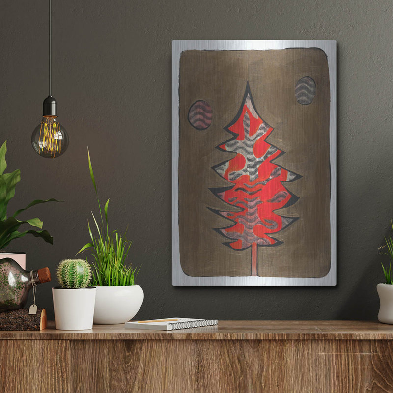"Arbre de Noël 6" par Maria Pietri, H 16 po x l 12 po