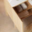 Meuble-lavabo autoportant en céramique blanche