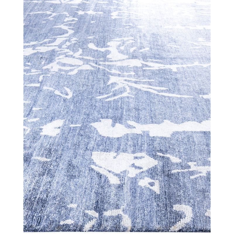 Overdyed One-of-a-Kind Rectangle 9'3" X 12'0" Hand Knotted Area Rug