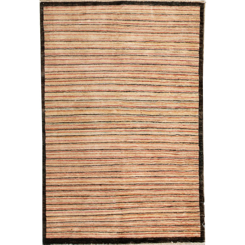 Hand Woven Wool Striped Area Rug